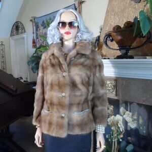 Elegant Brown Fur Coat